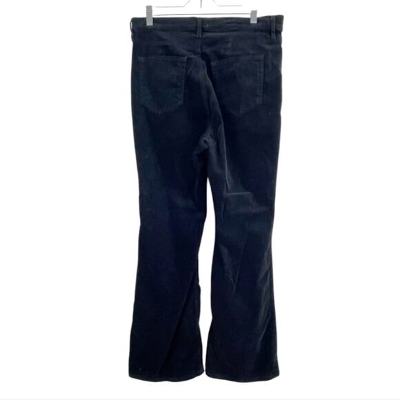 Loft Modern Bootcut Black Velvet Chic Black Flare Pants Size 10 P Petite - Picture 3 of 12